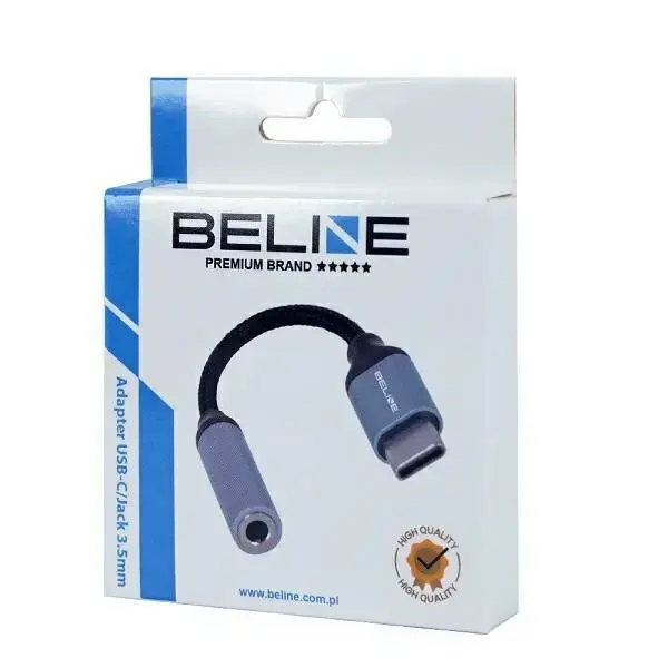 Beline Adapter USB-C|Jack 3,5mm szary|gray DAC Samsung|iPhone 15 Photo 5