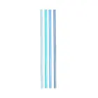 Salmiņu komplekts 4 gab. termokrūzēm The Quencher Travel Tumbler Straws 1,18L zili  Foto 2