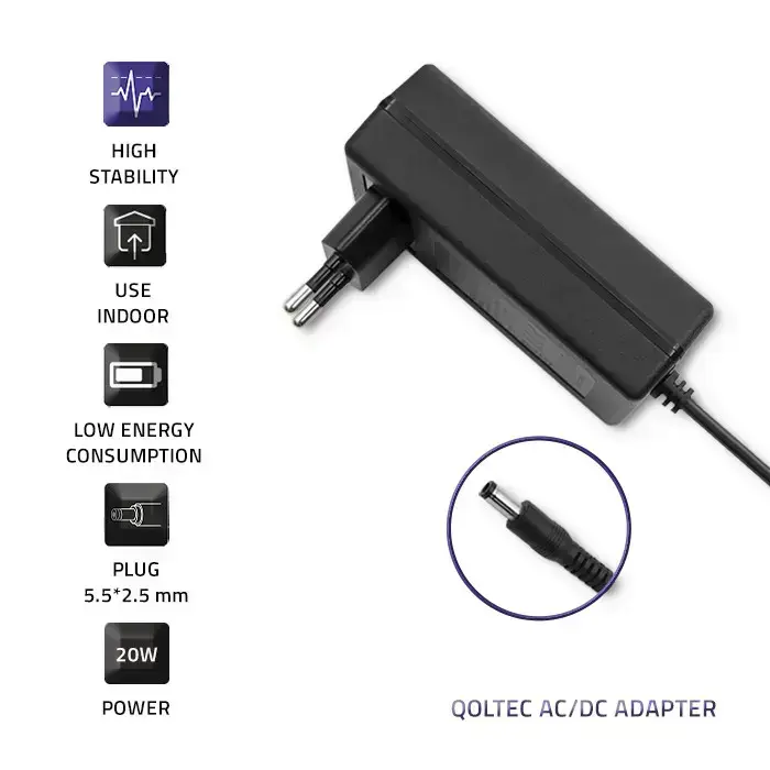 Qoltec Plug-in power supply 20W | 5V | 4A | 5.5*2.5 Foto 4