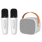 Blavec Portable Bluetooth Speaker WS-07 Karaoke Party - 5W with 2 microphones (WS07-2MW) white Photo 1