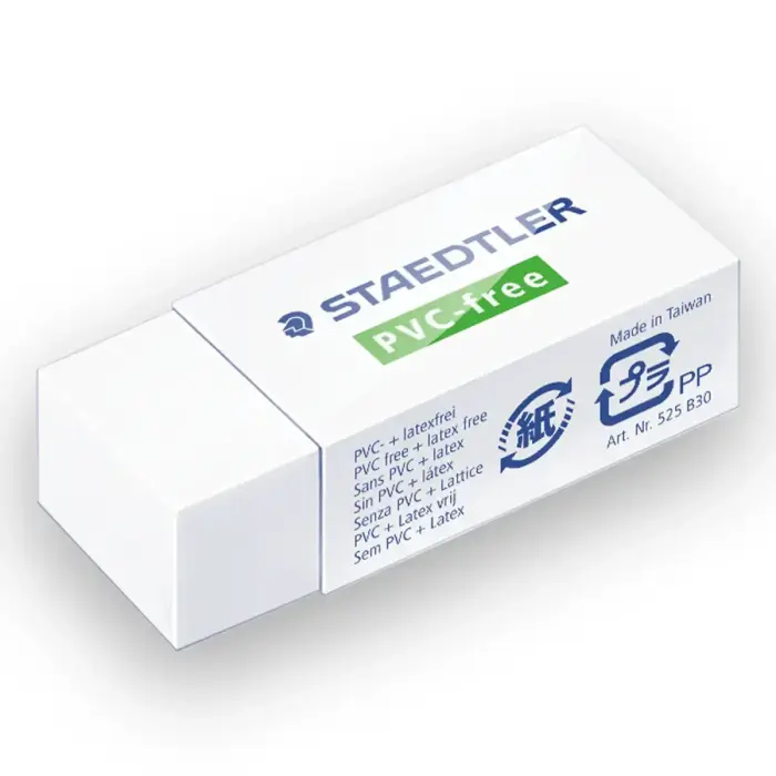 Dzēšgumija STAEDTLER PVC-FREE 525B30, izmērs 43x19x13 mm Photo 2
