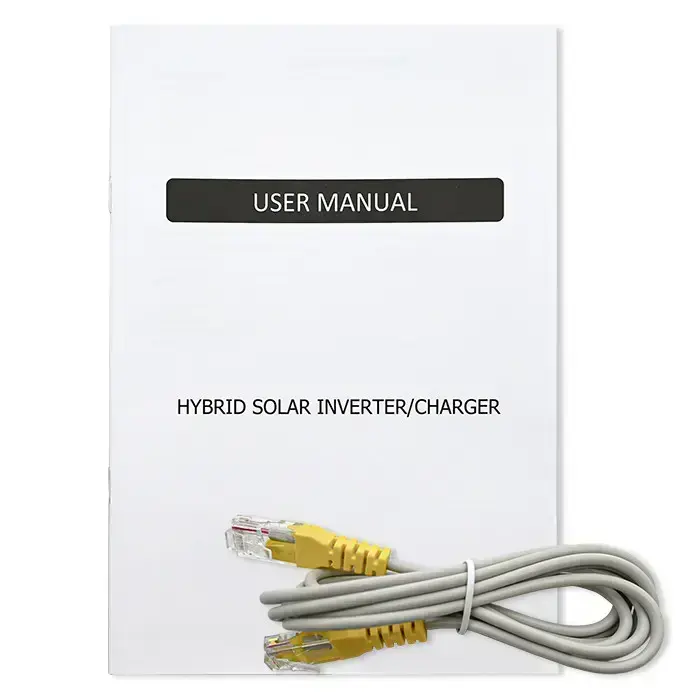 Qoltec Hybrid Solar Inverter Off-Grid 6200W | 120A | 48V| MPPT | BMS | AGM GEL LiFePO4 |  Wi-Fi option | Sinus | Power factor 1.0  Foto 14