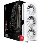 XFX Mercury AMD Radeon RX 9060XT OC White Gaming Edition with 16GB GDDR6 HDMI 2xDP, AMD RDNA 4 Foto 1
