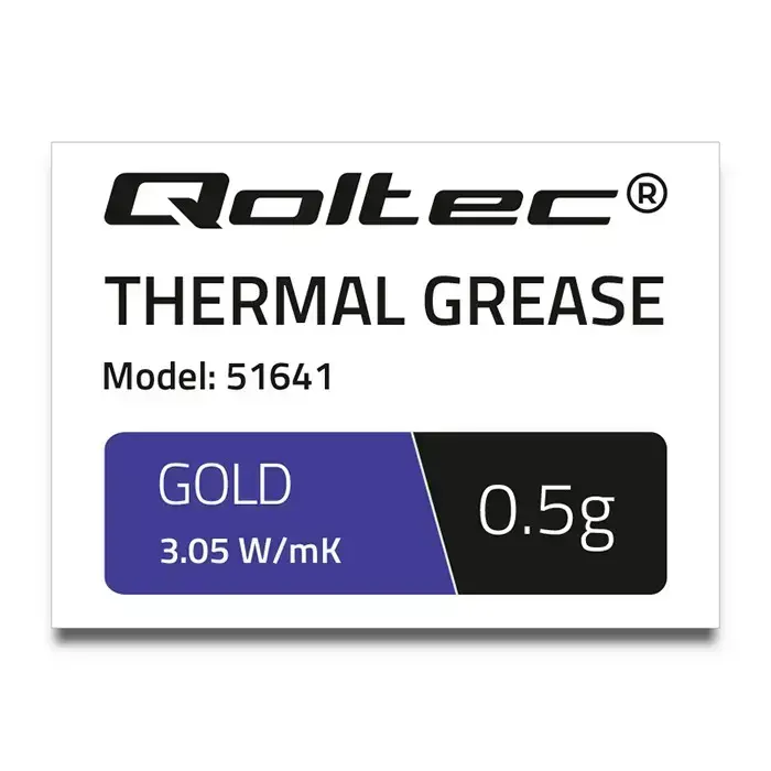 Qoltec Thermal grease 3.05 W/m-K | 0.5g | Gold Foto 2