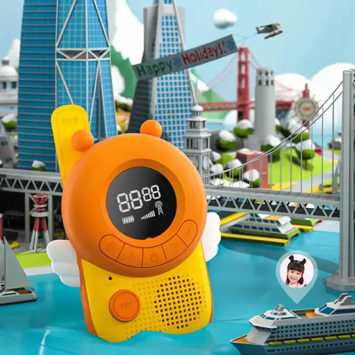Walkie-talkie for children K22 Bee + Battery Charger + 8xRechargeable HR03/AAA 900mAh Foto 7