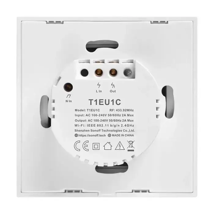 Smart Switch WiFi + RF 433 Sonoff T1 EU TX (1-channel) Foto 4