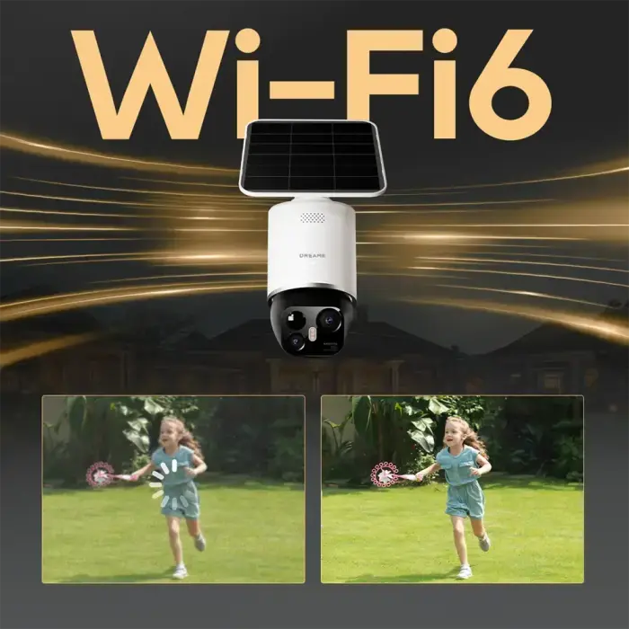 Kamera zewnętrzna Dreame Navo Elite 1 Outcam 360° z panelem solarnym - biała Foto 13
