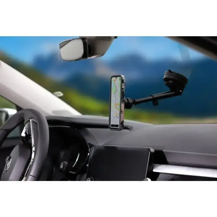 Magnetic car phone holder compatible with Magsafe Forcell F-Grip PrecisionX windshield/ dashboard / air vent black Photo 8