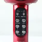 Goodbuy LED 360 караоке микрофон с динамиком bluetooth | 5 Вт | aux | голосовой модулятор | USB | Micro SD красный Фото 3