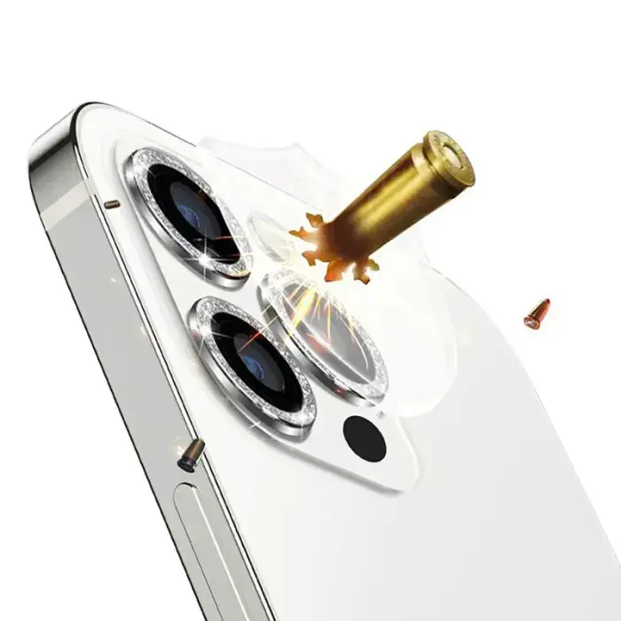 Tempered Glass HARD DIAMOND for camera (LENS) for Iphone 13 Pro/13 Pro Max silver (lens 3 pieces) Foto 8