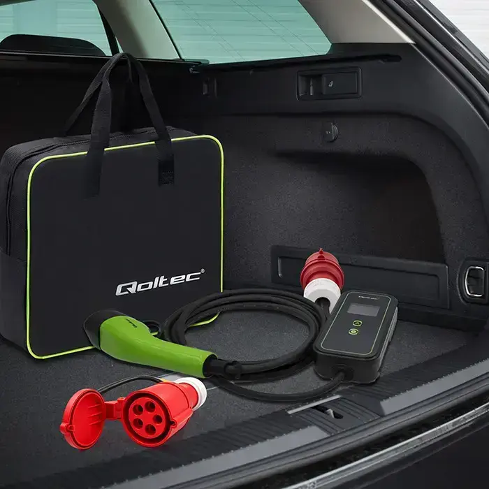 Qoltec Power Adapter | CEE 32A 5P 400V socket to SCHUKO 230V | max 16A | 3.5 kW  Foto 9