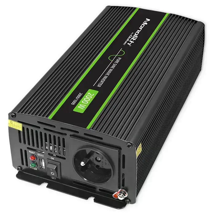 Qoltec Pure Sine Wave Inverter Monolith | 1000W | 2000W | 12V to 230V Фото 14