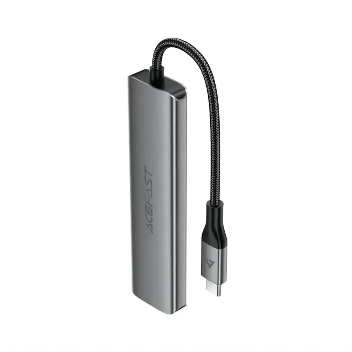 Acefast J16 USB Hub USB-C 5-in-1 HDMI 4K 60Hz PD90W Docking Station - Gray Фото 2