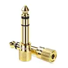UGREEN 20503 Adapter 6.5 mm jack to 3.5 mm mini jack (golden) Photo 1