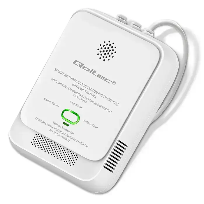 Qoltec Certified Natural Gas Leak Sensor | CH4 detector | NG | Tuya | Wi-Fi | 85dB alarm | LED  Photo 10