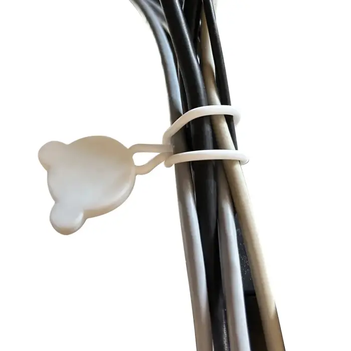 Silicone cable reel - black Foto 2