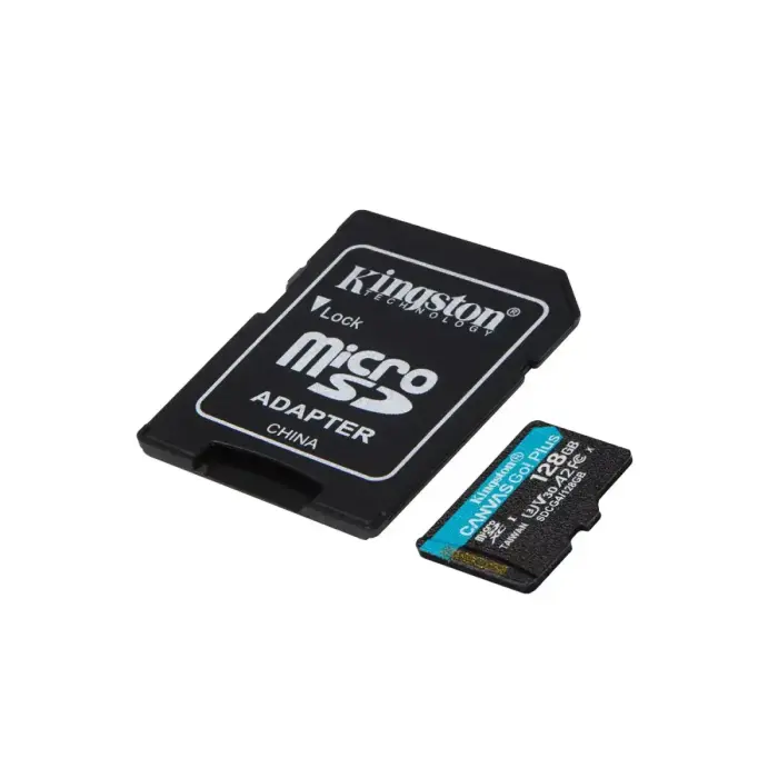 Kingston memory card 128GB microSDXC Canvas Go Plus Gen4 200MB/s A2 U3 V30 + adapter Фото 3