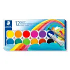 Akvareļu krāsas Staedtler Noris Club 12 krāsu komplekts Foto 1
