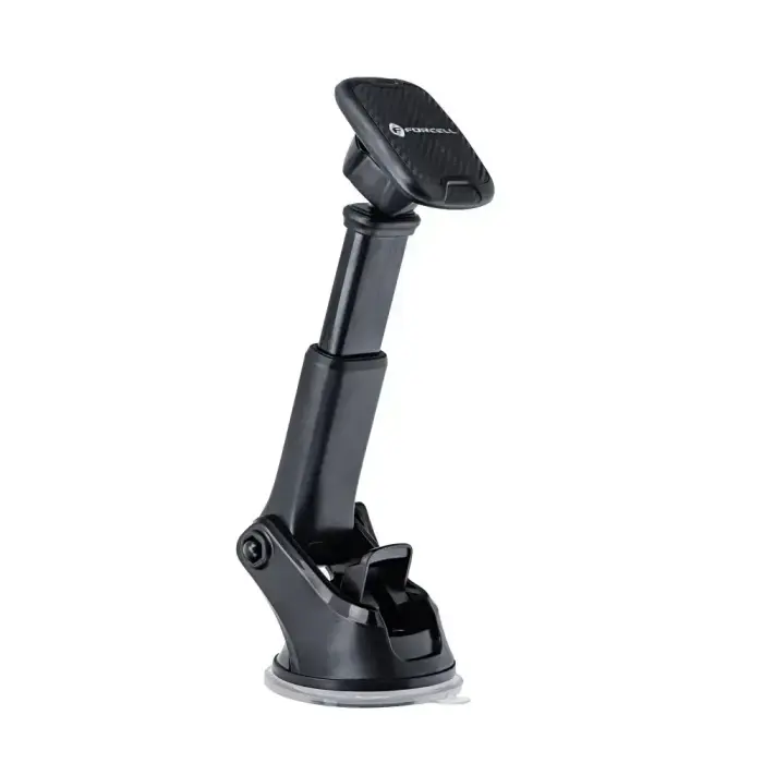 Magnetic car phone holder Forcell F-Grip Carbon H-CT327 windshield / dashboard black Photo 7