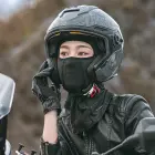 Wozinsky WKM-03B face mask motorcycle bicycle winter balaclava - black Foto 15