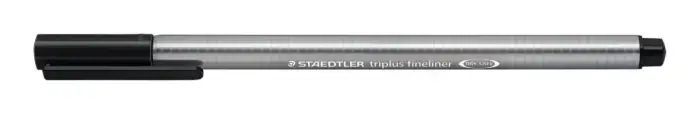 Flomasterveida pildspalva STAEDTLER TRIPLUS fineliner, 0.3mm, melna tinte Foto 2