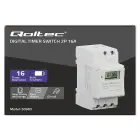 Qoltec Electronic Timer Switch for DIN Rail with Built-in Battery | 7-Day Schedule | 16 Programs Foto 10