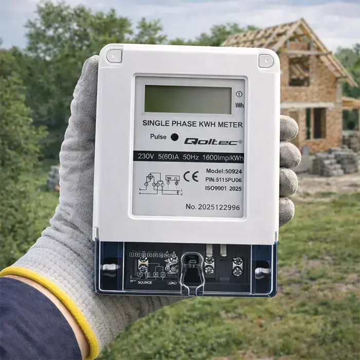 Qoltec Single-phase electronic meter | Energy consumption meter | 230V | 5(60)A | LCD Foto 6