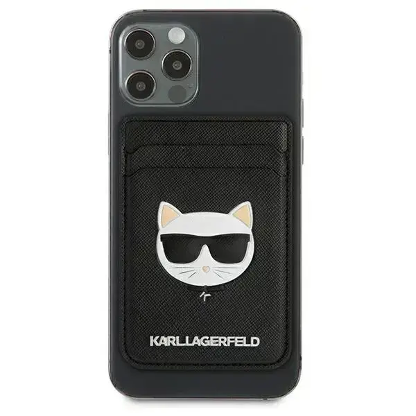 Karl Lagerfeld KLWMSCHSFBK Wallet CardSlot Saffiano Choupette Head MagSafe black Foto 2