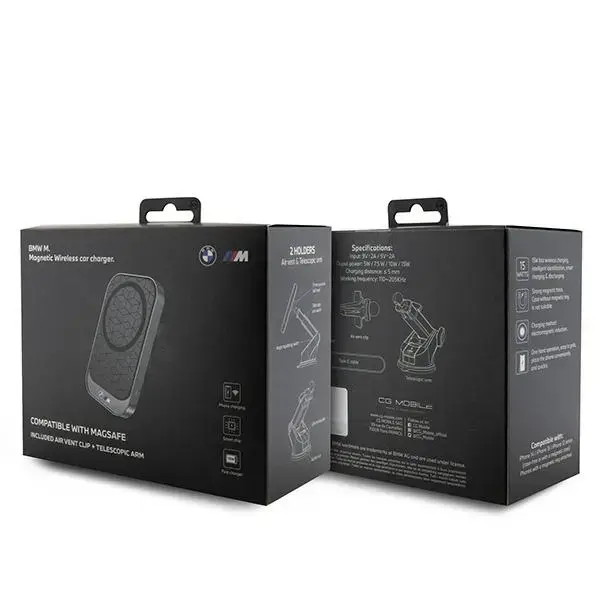 BMW uchwyt indukcyjny BMMWCCMPGPK 15W na kokpit|do szyby|do kratki czarny|black MagSafe M Edition Photo 4