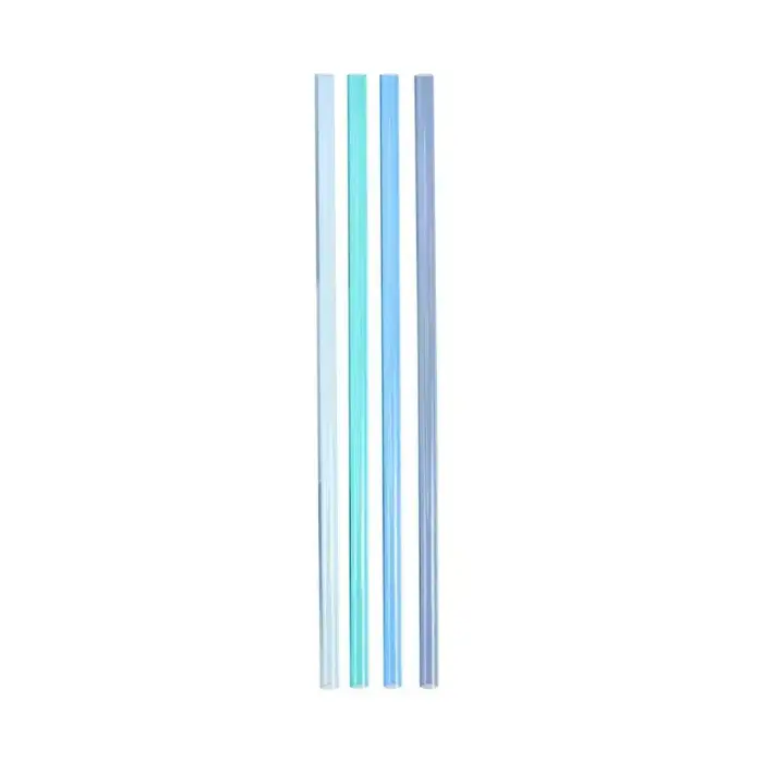 Salmiņu komplekts 4 gab. termokrūzēm The Quencher Travel Tumbler Straws 1,18L zili  Foto 2