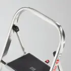 Pakāpienu soliņš salokāms K70 StandardLine / alumīnija / 2 pakāpieni, drošības rokturis  Foto 2