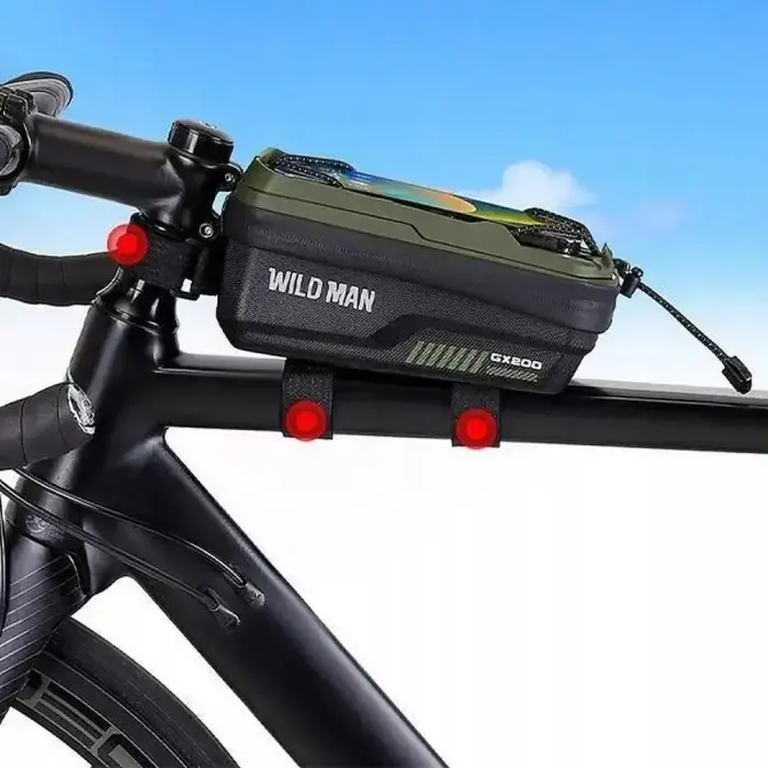 WILDMAN traveling bag for bike frame with zipper 1L (4 "- 7") GX200 green Photo 2