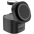 Canyon 4 in 1 Wireless Charging Stand, 30W max, Size: 70x70x70.3mm, weight: 414g, with 65W charger and 1M cable, black Foto 3