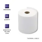Qoltec Direct thermal labels 100 x 150 | 350 labels Photo 2