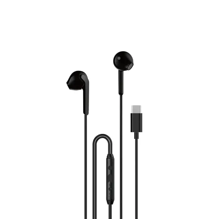 Dudao X3C In-Ear Wired USB-C Headphones 1.2m - Black Photo 2