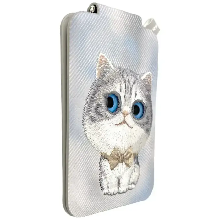 Magnetic phone wallet stand  Nimmy New Big-Eye Cute Pets 2.0 Cat grey Foto 6