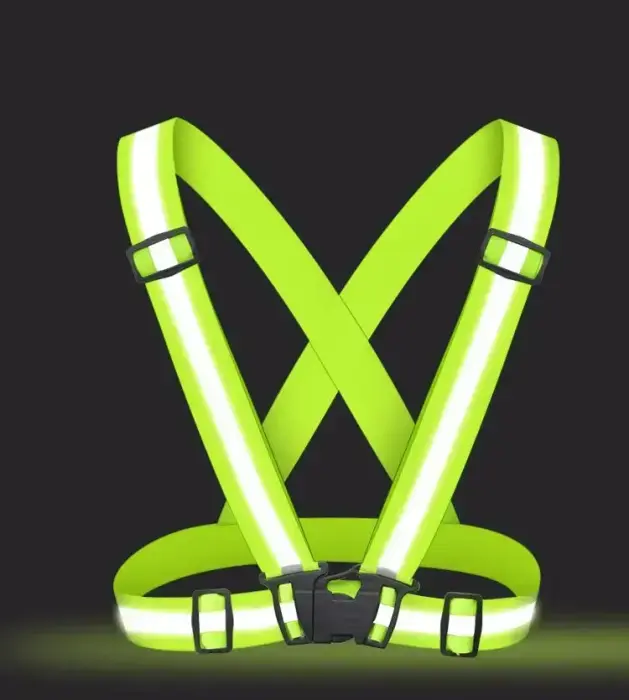 Adjustable reflective harness for a running bike - orange Foto 6