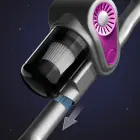 4-in-1 Vertical Handheld Vacuum Cleaner with Dust Mite Removal Brush - Gray Foto 7