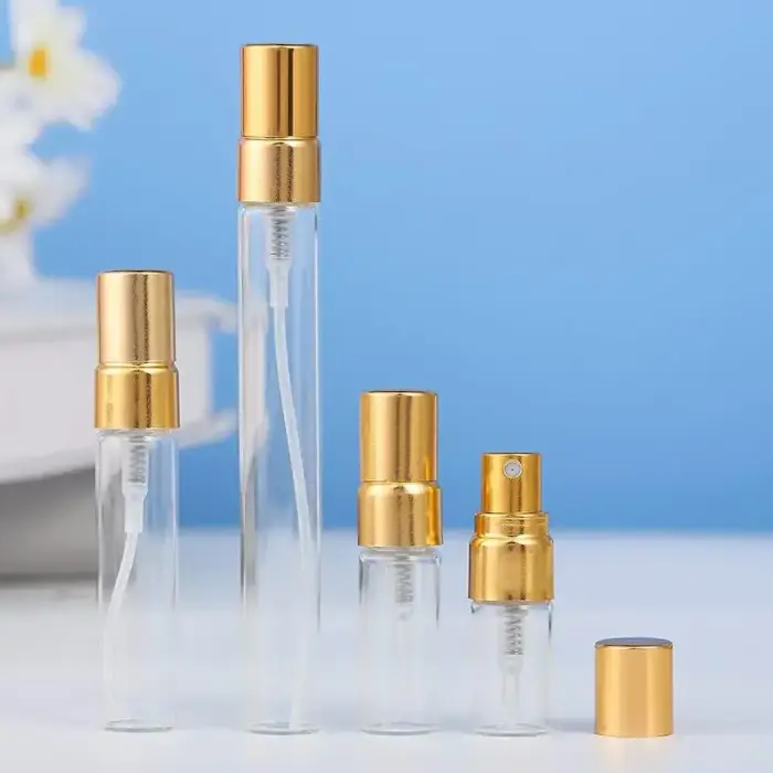 By Perfume atkārtoti uzpildāma stikla smaržu pudelīte 10ml zeltains Foto 4