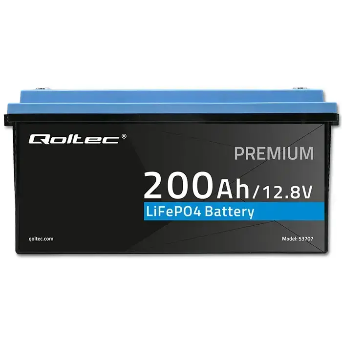 Qoltec LiFePO4 lithium iron phosphate battery | 12.8V | 200Ah | 2560Wh | BMS Foto 5