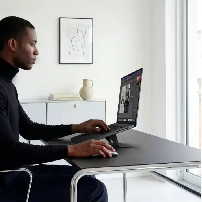 SPIGEN LD201-S6 SLIMFOLD LAPTOP STAND SPACE GREY Фото 14