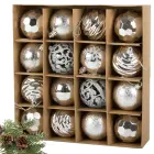 Christmas tree decoration balls 16 pcs silver Photo 1