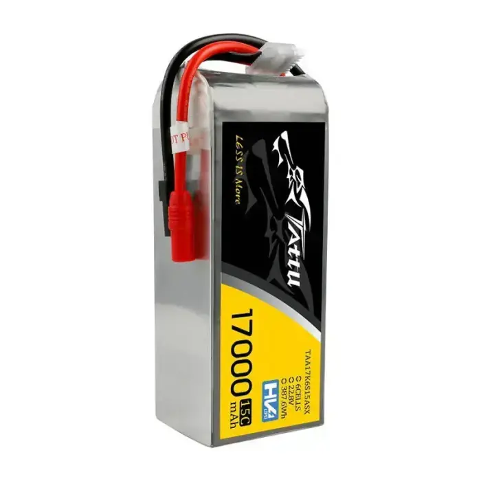 Tattu 17000mAh 22.8V 15C 6S1P Lipo Battery with AS150+XT150 Plug Photo 3