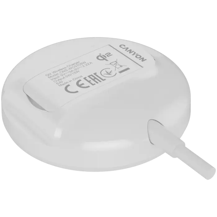 CANYON wireless charger WS-105 15W Qi2 White Foto 5