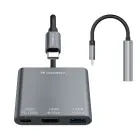 Hub Wozinsky WHCH-01 USB-C PD 100W HDMI 4K@30Hz USB-A 10Gbps - gray Фото 4