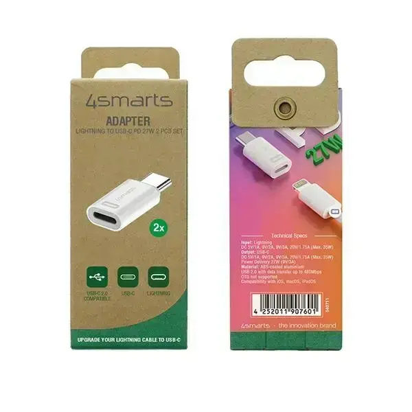 4smarts Adapter USB-C/Lightning 27W 2szt540711 Foto 5