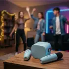Blavec Portable Bluetooth Speaker WS-07 Karaoke Party - 5W with 2 microphones (WS07-2MBL) blue Foto 6