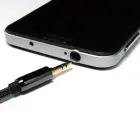 Wozinsky AUX cable angled (male-male) mini jack cable 2 m black Photo 3