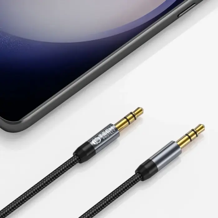 Tech-Protect UltraBoost cable 3.5mm mini jack | 3.5mm mini jack 1.5m - black Photo 3