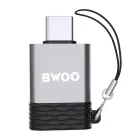 BWOO Adapter USB - USB-C Gray OTG BZ-35 Фото 4